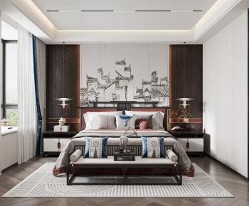 New Chinese Style Bedroom-ID:849577906