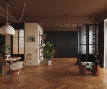Wabi-sabi Style A Living Room-ID:760051978