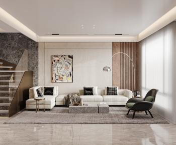 Wabi-sabi Style A Living Room-ID:346415046