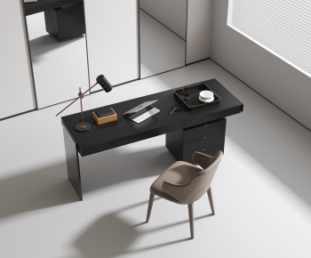 Modern Computer Desk And Chair-ID:101630794