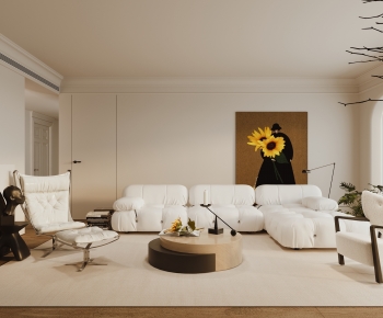 Modern A Living Room-ID:744853023