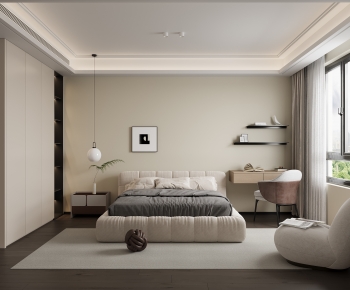 Modern Wabi-sabi Style Bedroom-ID:241027128