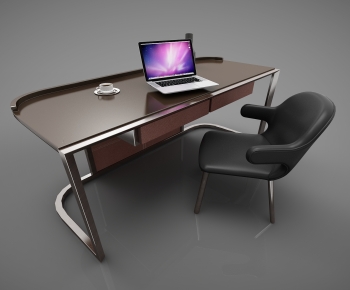 Modern Computer Desk And Chair-ID:548966881