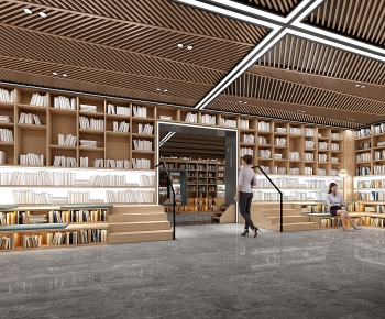 New Chinese Style Bookstore Book Bar-ID:471334937