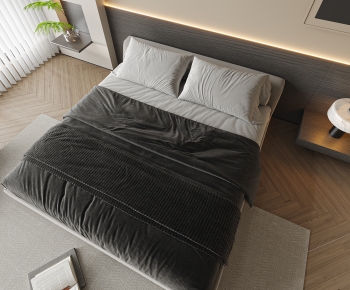Modern Double Bed-ID:859008078