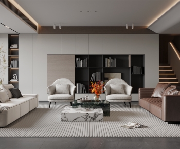 Modern A Living Room-ID:918837078