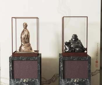新中式佛像雕塑摆件组合-ID:595801128