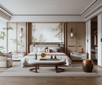 New Chinese Style Bedroom-ID:273363113