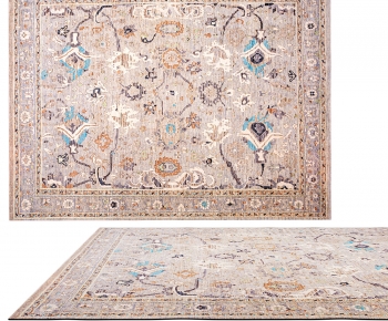 美式花纹地毯-ID:191297055