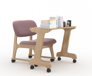 Nordic Style Computer Desk And Chair-ID:574057105