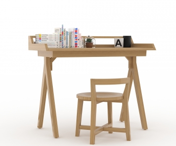 Nordic Style Computer Desk And Chair-ID:432095059