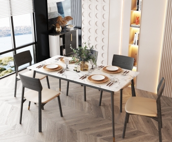 Modern Dining Table And Chairs-ID:433769224