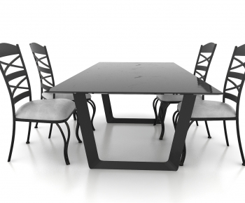 Modern Dining Table And Chairs-ID:738116988