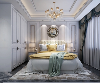 Simple European Style Bedroom-ID:231704954