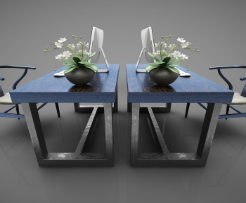 New Chinese Style Office Table-ID:106791977