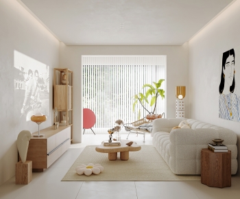 Wabi-sabi Style A Living Room-ID:690428022