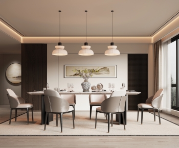 New Chinese Style Dining Room-ID:208677058