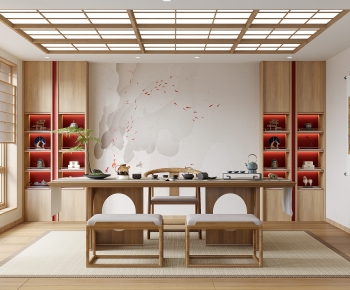New Chinese Style Tea House-ID:980027912