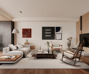 Wabi-sabi Style A Living Room-ID:316622975