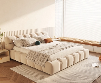 Modern Double Bed-ID:227430116
