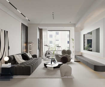 Modern A Living Room-ID:491794113