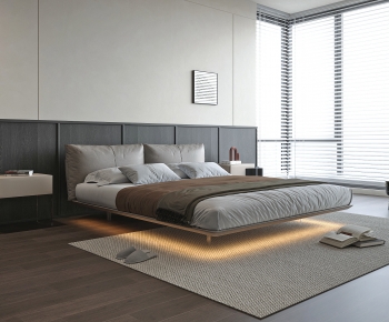 Modern Double Bed-ID:588546049