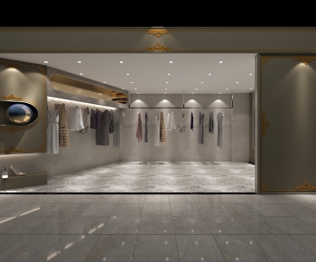 Modern Industrial Style Clothing Store-ID:606101042
