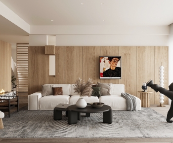 Wabi-sabi Style A Living Room-ID:828552019