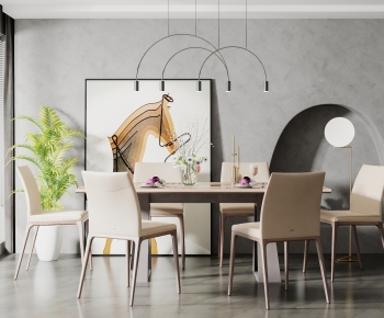 Modern Dining Table And Chairs-ID:133508926