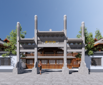 Chinese Style Building Appearance-ID:105450276