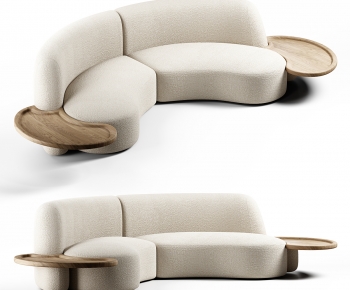 Wabi-sabi Style Curved Sofa-ID:796884061