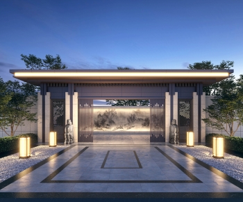 New Chinese Style Courtyard/landscape-ID:266696936