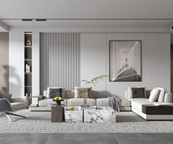 Modern A Living Room-ID:650388963