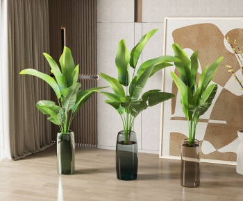 Modern Potted Green Plant-ID:350348915