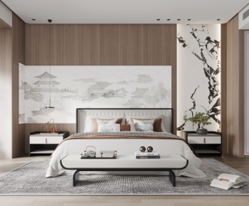 New Chinese Style Bedroom-ID:203070688