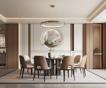 New Chinese Style Dining Room-ID:724351883