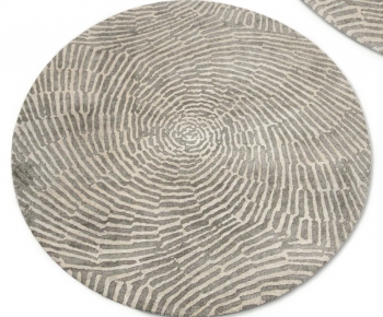 现代圆形地毯-ID:851862912