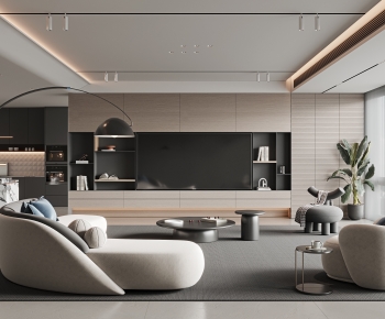 Modern A Living Room-ID:873210915