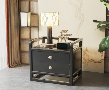 New Chinese Style Bedside Cupboard-ID:333769081