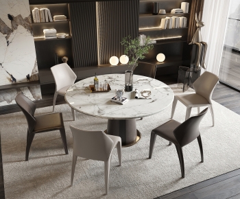 Modern Dining Table And Chairs-ID:107516057