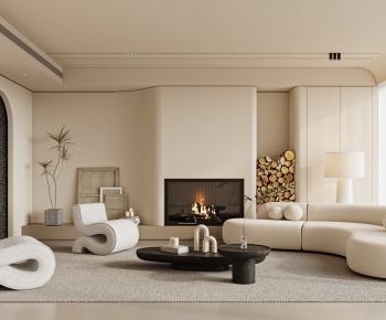 Wabi-sabi Style A Living Room-ID:239208942