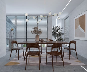 Nordic Style Dining Room-ID:597672946