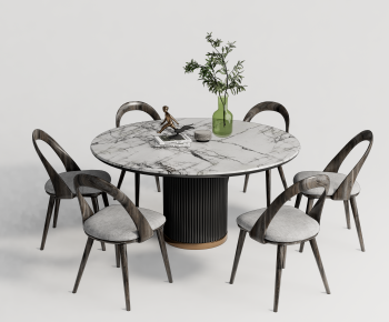 Modern Dining Table And Chairs-ID:887644053