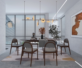 Nordic Style Dining Room-ID:666444063