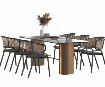 Modern Nordic Style Dining Table And Chairs-ID:141288041