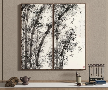 新中式竹子装饰画-ID:518470051