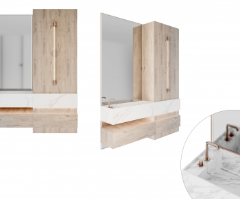Nordic Style Bathroom Cabinet-ID:569525006