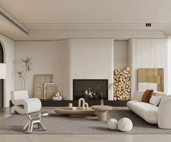 Wabi-sabi Style A Living Room-ID:618546964