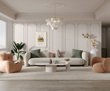 French Style A Living Room-ID:746705067