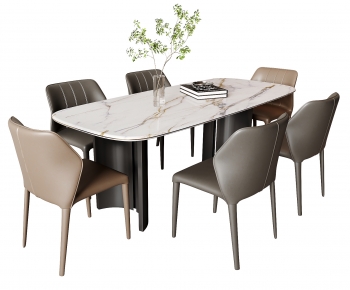 Modern Dining Table And Chairs-ID:556617981